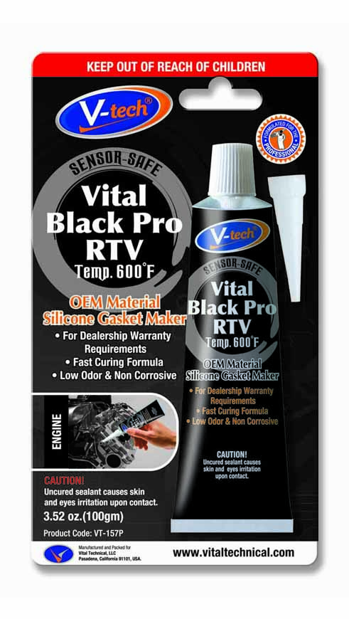 Черен силикон – високотемпературен BLECK PRO